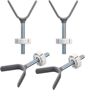 lot 7853 image: 3 Pack Gate Banister Adapter Y-Spindle M10, Pressure Mounted