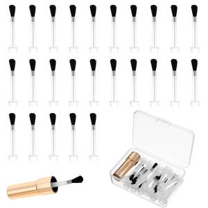 lot 7884 image: 25 Pcs Disposable Nail Polish Brushes with Handle, Soft Brush for Dip Powder