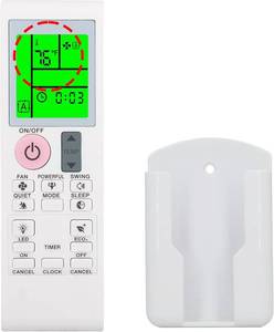 lot 7896 image: Replacement for Daikin White Remote Control with Wall Holder 2531835 2543304