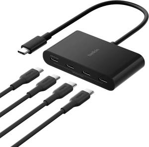 lot 7897 image: Belkin 100W 10Gbps Multiport USB-C Hub Adapter for Laptop, iPad, PC, & More