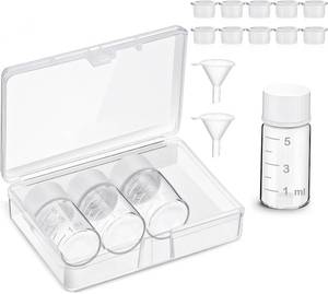 lot 7910 image: Baderke 4 Pcs Liquid Medicine Travel Container, Clear,5ml