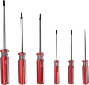 lot 7915 image: Bonsicoky 6-Piece Triangle Screwdriver Set with Magnetic Tips