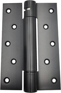 lot 7947 image: 2-Pack Heavy-Duty Stainless Steel Self-Closing Door Hinges, 5-Inch, Black
