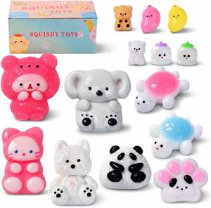 lot 7948 image: Taba Squishy Toys 16 Pack Mochi Stress Relief Fidget for Kids