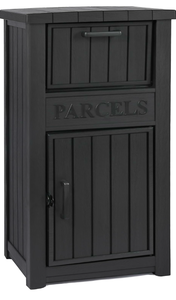 lot 25 image: Package Delivery Box for Outside, Outdoor Storage with Lockable Secure, Anti-Theft Parcel Drop Boxes Outdoor Package Delivery and Waterproof for Porch, House, Curbside - Retail $185