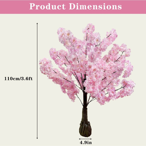 lot 55 image: Artificial Pink Flower Tree 4ft  - Retail $0