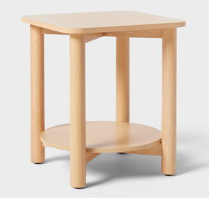 lot 59 image: Natural Wood Kids Nightstand - Pillowfort - Retail $100