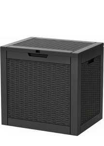 lot 99 image: Outdoor Storage Box 300 lbs Weight Capacity Lockable - Retail $59