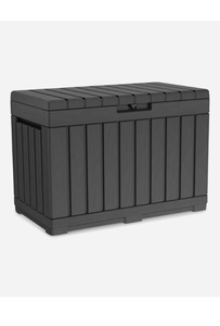 lot 102 image: Keter 50 Gallon Storage Deck Box 32 x 22.7 x 17.5 inches 350 lbs - Retail $80