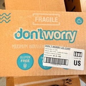 lot 133 image: Dont Worry Meringues Cookies & Cream 4-Pack DWUS-M1C-CC-4PK - Retail $0