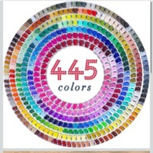 lot 144 image: ARTDOT 5D Diamond Painting Beads, 445000 Pieces 445 Colors Round Drills Diamond Art Accessories Gem Art Nails Crafts (1000pcs per Bag) - Retail $35
