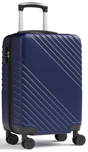 lot 150 image: 21 Inch Carry On Luggage, ABS Hardside Suitcase with Spinner Wheels, Airline-Approved Cabin Luggage with TSA Security Lock, Expandable Travel Suitcase for Flights, Business Trips & Weekend Vacations - Retail $50