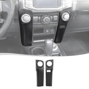 lot 2727 image: Voodonala for 4Runner 2010-2023 Center Console Air Conditioner Control Panel Trim Compatible with Toyota 4Runner SUV 2010-2023(Matte Black) - Retail $35