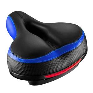 lot 2733 image: Roguoo Bike Seat, Most Comfortable Bicycle Seat Dual Shock Absorbing Memory Foam Waterproof Bicycle Saddle Bike Seat Replacement with Refective Tape for Mountain Bikes, Road Bikes - Retail $19