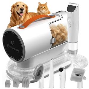 AiRiOBO Dog Grooming Vacuum Kit, 12000Pa Pet Hair Vacuum with Clipper - Retail: $60