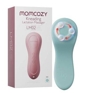 lot 2757 image: Momcozy Rolling Lactation Massager with Heat, 3-in-1 Design, Blue-Green - Retail $40