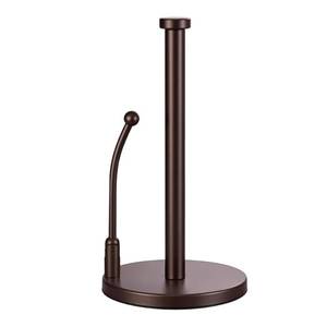 lot 2764 image: SMARTAKE Paper Towel Holder Countertop, Non-Slip Weighted Base, Bronze - Retail $22