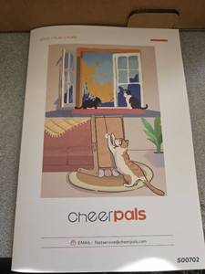 lot 2827 image: Cheer Pals Cat Scratching Furniture Kit with Sisal Mat and Rope Toys - Retail $0