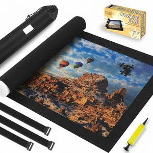 lot 2844 image: Jigsaw Puzzle Board Roll Up Mats Games Saver Portable Keeper Storage Magic Holder Matt Rollup 2000 1000 500 300 Pieces Accessories Christmas Ideas for Adults Toddler Teens Boys Girls New Home Gifts - Retail $15