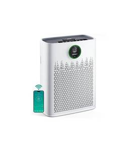 lot 2846 image: ECOSELF MISSING CHORD Smart Air Purifier for Home Large Rooms, with WiFi Control, Covers Up to 2400 Ft�, Smart Mode, AQI Display, 22dB Sleep Mode & Aromatherapy with 2X-Power Filtration, HAP603WF, White