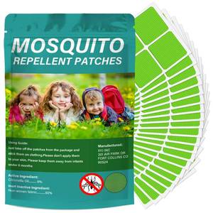 lot 2865 image: Mosquito Repellent Patches, Individually Wrapped Mosquitoes Bracelets Stickers for Camping Swimming Outdoor Indoor, Deet Free, Green - Retail $5