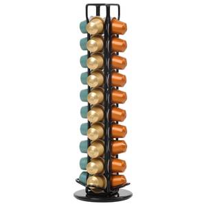lot 2883 image: Rotating Coffee Pod Holder for Nespresso Original, Holds 40 Pods, Black - Retail $19