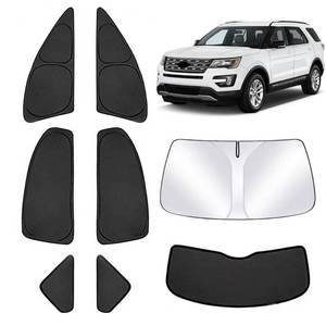 lot 2887 image: BriYorWay Full Set Car Window Shades & Windshield Sun Shade for Ford Explorer Accessories 2011 2012 2013 2014 2015 2016 2017 2018 2019 - Retail $45
