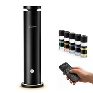 lot 2897 image: NoxLumina Waterless Diffuser Pro with 5 Scent Oils, Luxury Hotel-Class Essential Oil Diffuser Aromatherapy Machine with 1500 Sq Ft Cover, 6 Mist, 4.06Oz Diffusers for Home Large Room Hotel SPA - Black - Retail $90
