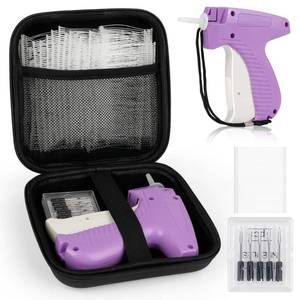 lot 2908 image: Price Tag Gun for Clothes, Retail Clothing Attacher Tagging Gun, Purple - Retail $10