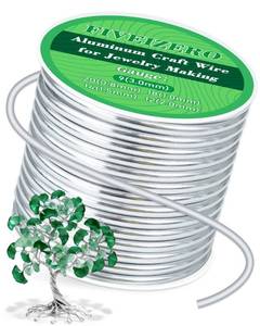 lot 2920 image: FIVEIZERO 9 Gauge Wire Aluminum Craft Wire,33ft Sliver Jewelry Wire - Retail $10