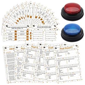 lot 2931 image: Graduation Party Friendly Feud Game with 2 Answer Buzzers,Graduation Trivia Game Feud Card for Family Game Night Fun Trivia Quiz Adults Family Games Activities Party Supplies - Retail $10