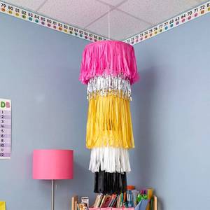 lot 2932 image: Glooglitter 39 Giant Pencil Chandelier Classroom 3D Tinsel Fringe Tassel - Retail $27