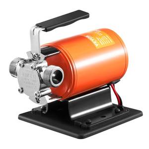lot 2951 image: VEVOR Water Transfer Pump 12V, Battery Powered Utility Pump 360 GPH, 110HP Portable Electric Water Pump with Switch, 6 ft Suction Hose Kit, For Water Removal, Nonsubmersible - Retail $53