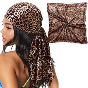 lot 2969 image: Zeiniua 35 Large Satin Head Scarf for Women Silk Hair Scarf Bandana - Retail $7