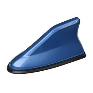 lot 1 image: BELOMI Adhesive-Mount AMFM Car Shark Fin Antenna Cover, Blue - Retail $9