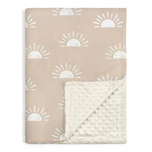 lot 18 image: Sun Minky Baby Blanket 30 x 40 Inches for Boys Girls, Soft Plush Receiving Blanket with Dotted Back, Gift for Toddler Newborn Infant Christmas Birthday Baby Shower - Retail $18