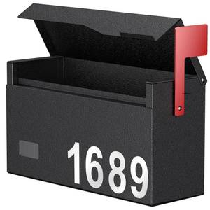 lot 33 image: Uniclife Wall Mount Mailbox for Outside (No Locking Mechanism) - Retail $30