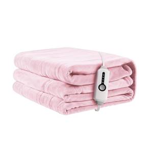 lot 35 image: Appears Pre Owned ReyyNio Electric Heated Blanket Full Size 72x84, 10H Auto-Off, Pink - Retail $46