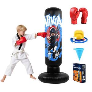 lot 54 image: Punching Bag for Kids - 2026New Inflatable Boxing Bag, Holidays, Birthday Gifts, Kick Bag Equipment for Practice Karate, Taekwondo Kids Punching Bag Birthday Gifts for 36 Months - Retail $20