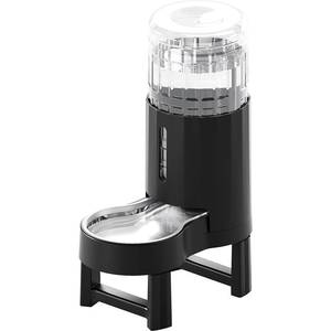 lot 83 image: CZPET Gravity Dog Water Bowl Dispenser, Wider Mouth (8LStand, Black) - Retail $34