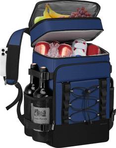 lot 84 image: MIYCOO Cooler Backpack for Men Women, 2 Leak Proof Compartments, 40 Cans - Retail $27