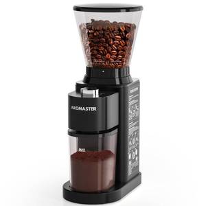 lot 88 image: Aromaster Burr Coffee Bean Grinder, 48 Settings, Anti-Static, Black - Retail $133