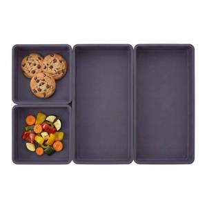 lot 91 image: Lupnkl Silicone Baking Sheet Bakeware 4-Pack for Meal Prep - Retail $18