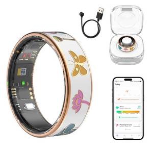 lot 109 image: SZNBTUEC Smart Ring for Women, Health & Sleep Tracker, Menstrual Cycle (9#) - Retail $80