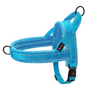 lot 138 image: Didog No Pull Dog Harness for Medium Dogs, Soft Flannel Padded, Blue, M - Retail $21