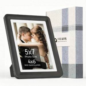 lot 139 image: vilkok Black 5x7 Picture Frame,1 Pack, Fits 5x7 Photo or 4x6 with Mat, Acrylic Front & Durable ABS Frame, Shatterproof UV-Resistant Tabletop Display, VerticalHorizontal Home D�cor Frame