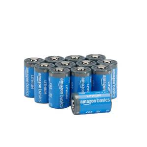 lot 148 image: Amazon Basics 12-Count Non-Rechargeable CR2 Lithium Batteries, 3 Volt, Long Lasting Power, Low Self-Discharge Rate, for Cameras - Retail $22