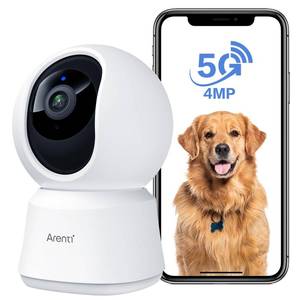 lot 149 image: ARENTI 4MP Pet Camera P2Q, 5G WiFi 6 Indoor Security Camera, Free Phone App - Retail $28