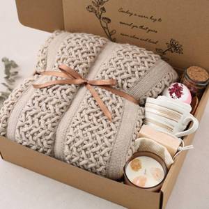 lot 172 image: Cozy Self Care Package for Women �� Warm & Comforting Thinking of You Gift Box for Birthday,Bes Friend Gift, Get Well SoonBereavementCondolenceFarewell Gift, Sympathy Encouragement gift(TAN) - Retail $40