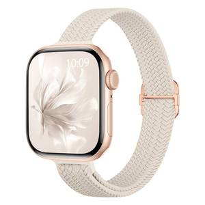 lot 205 image: Osochic Slim Braided Stretchy Band Compatible with Apple Watch Bands Women - Retail $9